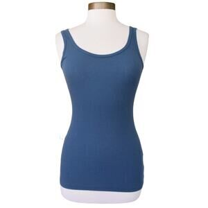 Sundays NYC Lyon Scoop Neck Tank Top NEW in Bosporus blue